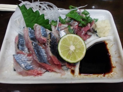 岡八のサンマ刺身！