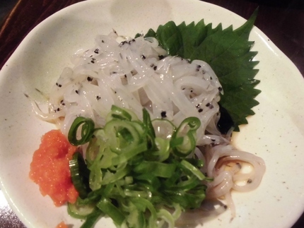 白魚ポン酢！