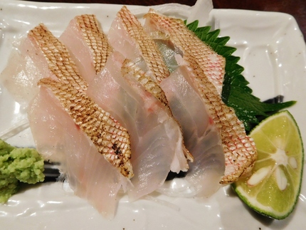 珍しい！金時メバル刺身