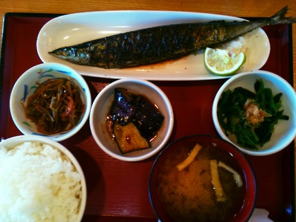 さんま定食！