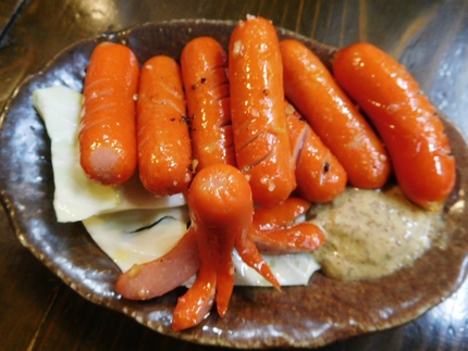 赤ウインナー！