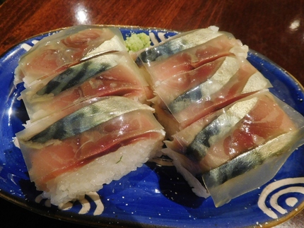 〆さば押し寿司！