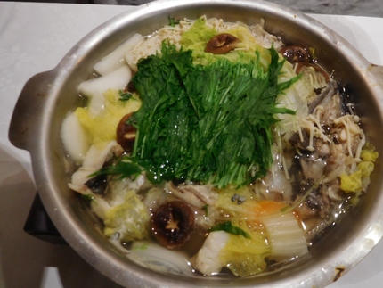 鴨肉入りきりたんぽ鍋！