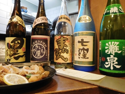 焼酎４種日本酒１種！