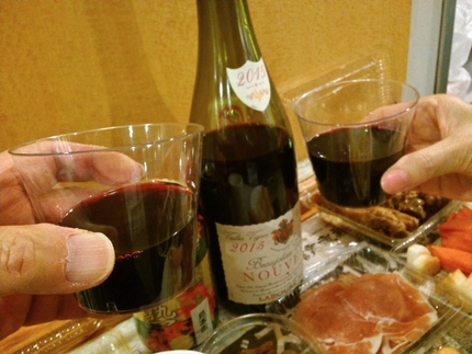 船上ではワインを！
