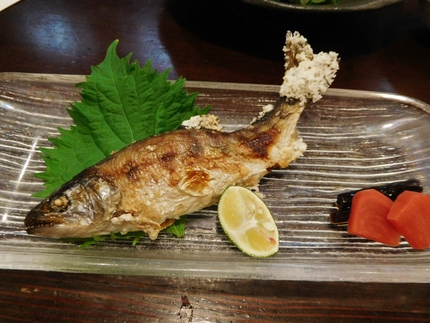 ⑤岩魚の塩焼き！