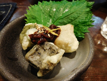 ⑥三色生麩揚げ田楽！