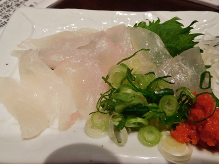 グレの刺身！