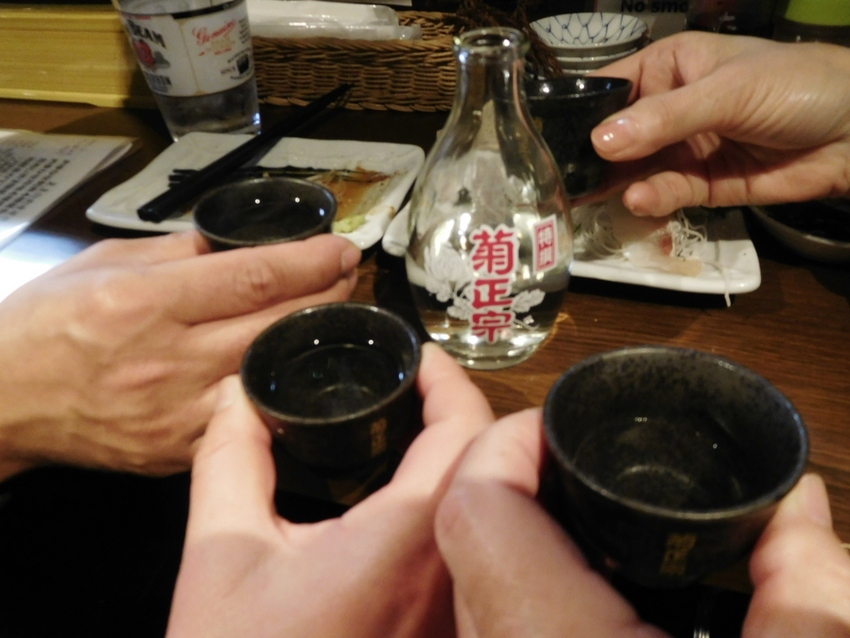 特選菊正宗でカンパイ！
