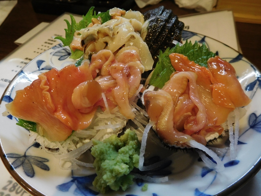 さざえ＋赤貝の刺身！