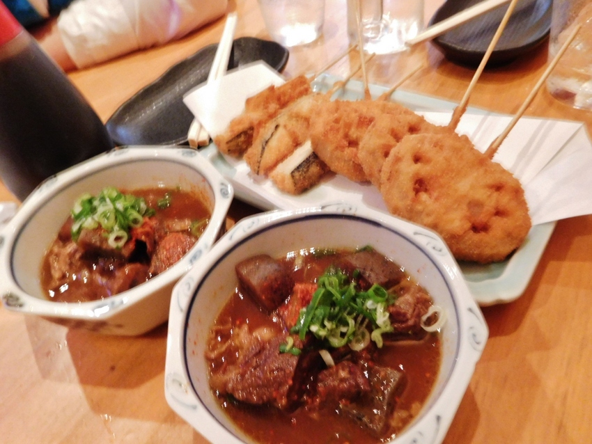 串カツにどて焼き！