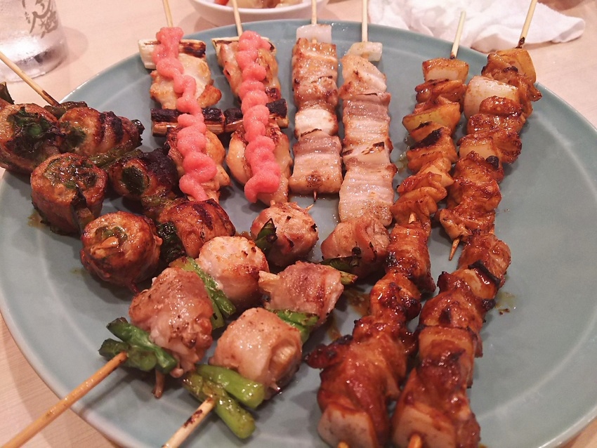 焼き鳥で二階堂！