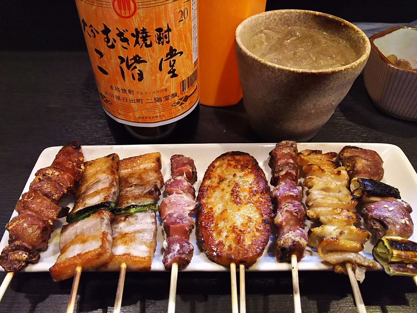 焼き鳥は二階堂！