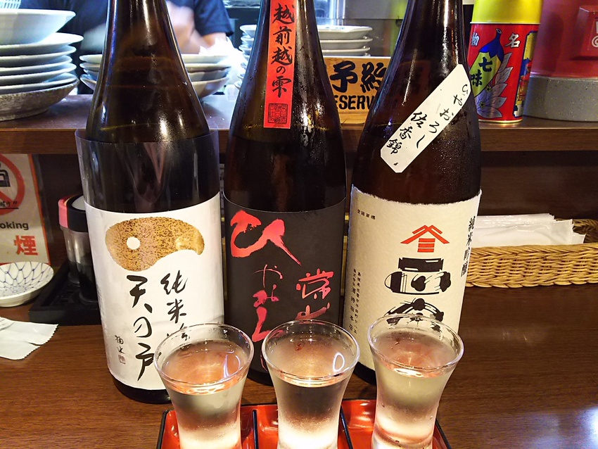 冷やおろし3種をセレクト！