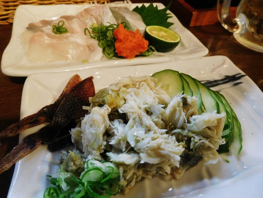 平目とカニ身！
