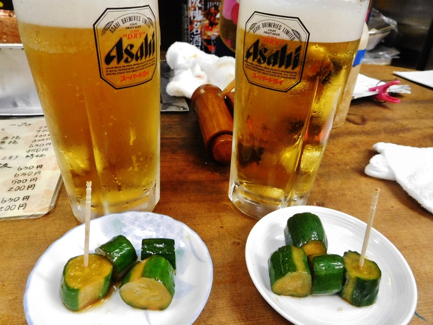 アテはキュウリ漬け！
