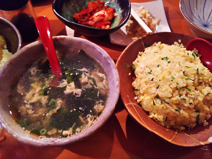 またまた〆のお酒とご飯（夜食）...