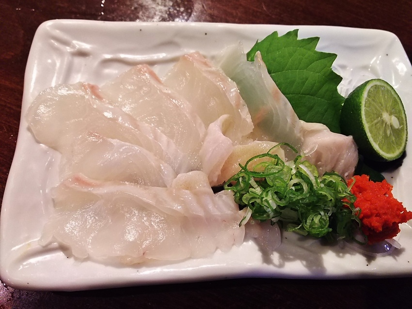 活平目うす造り！