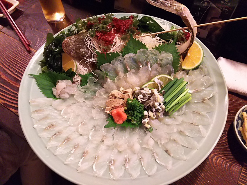 マゴチの薄造り♪