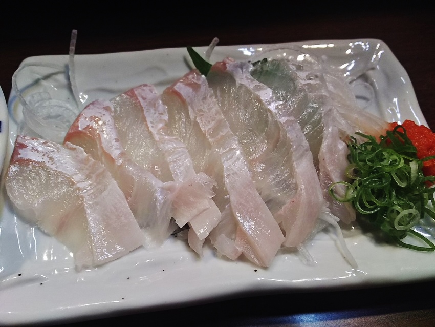 平目の造りとっぱい！