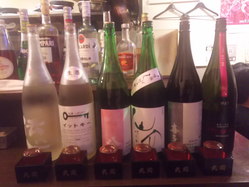 日本酒6種飲み比べ！