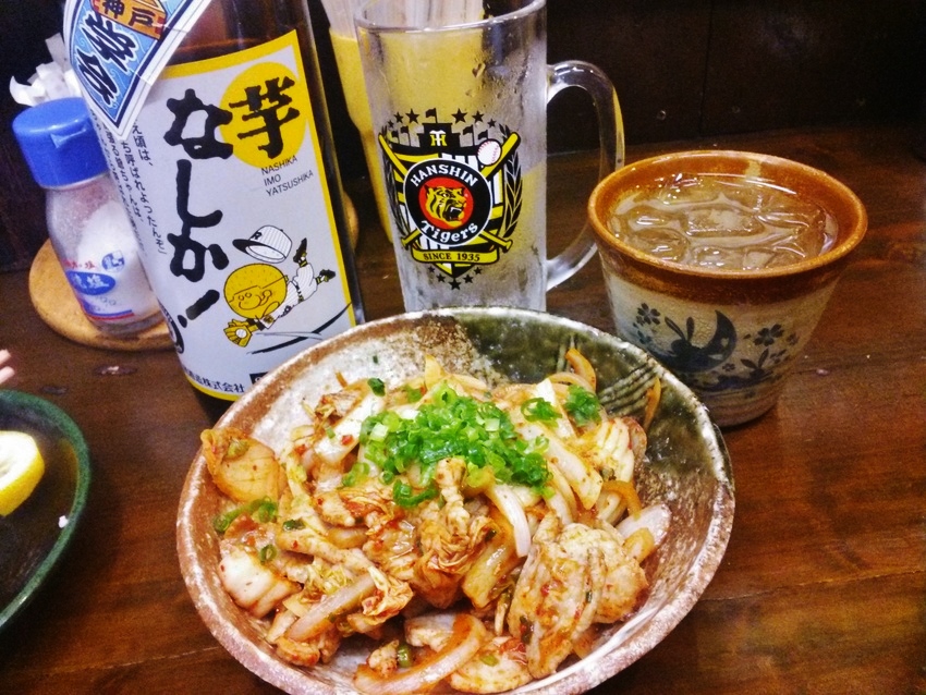 なしかで豚キムチ炒めを！