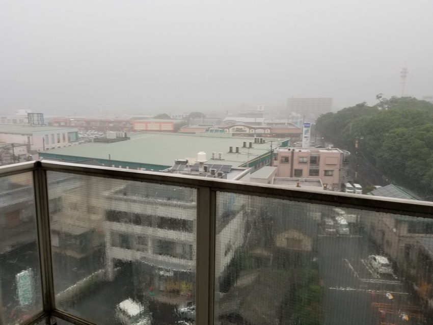 九州、大分県は猛烈な雨が！