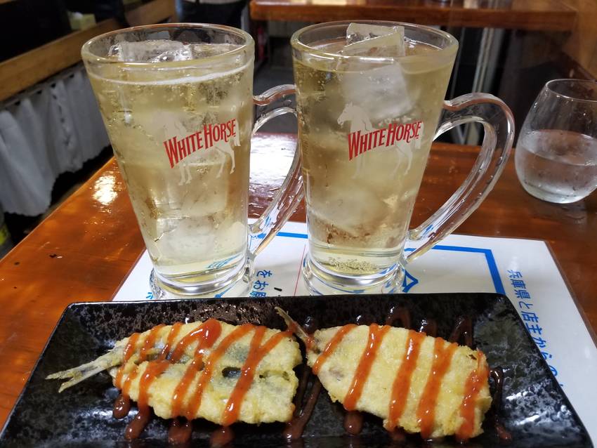 ハイボールに合うイワシ天ぷら‼...