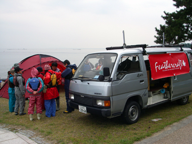 琵琶湖でカヤック