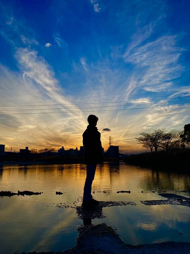 夕方散歩