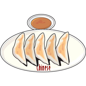 お皿を投げるオネエサン