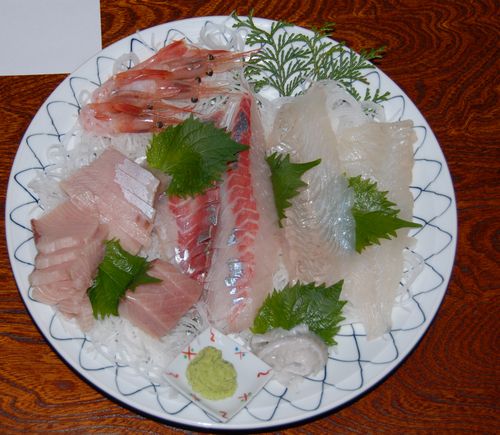 冬の日本海でお刺身三昧