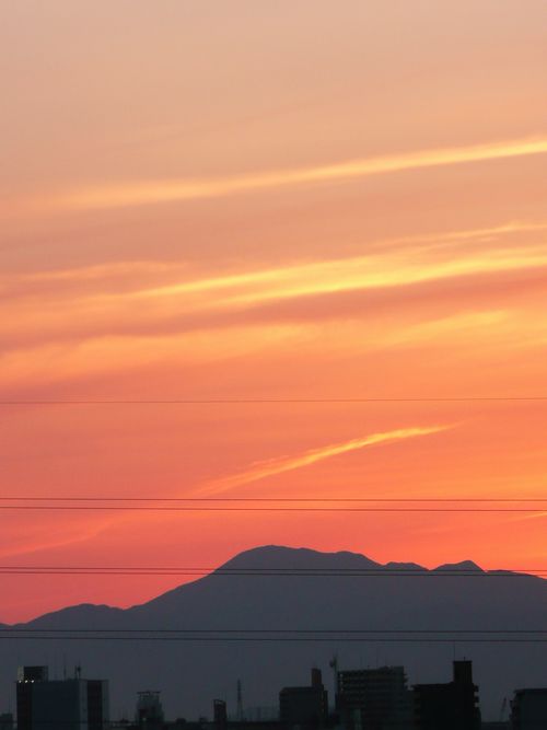 今日の夕焼け
