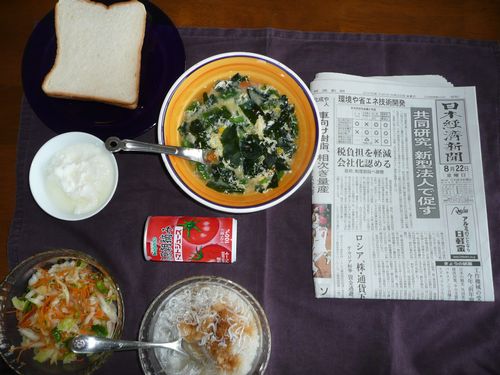 今朝の食事
