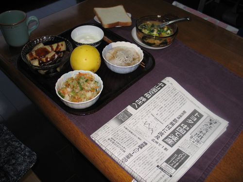 今朝の食事（9月28日）