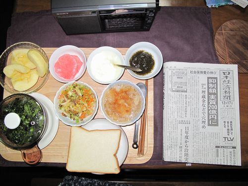 今朝の食事（12月17日）