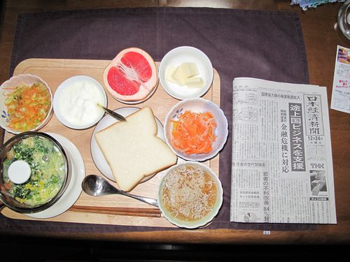 今朝の食事（12月24日）