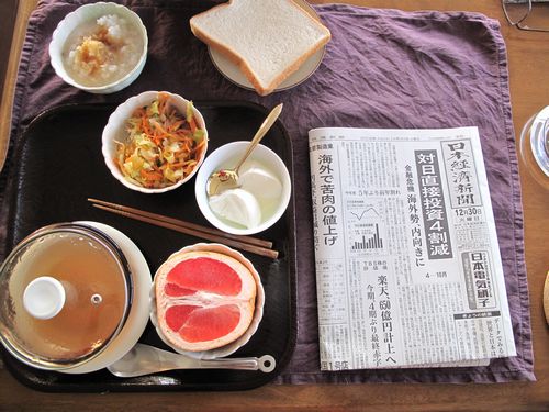 今朝の食事(12月30日）