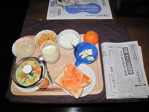 今朝の食事（1月16日）