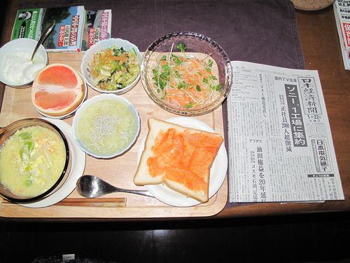 今朝の食事（1月22日）
