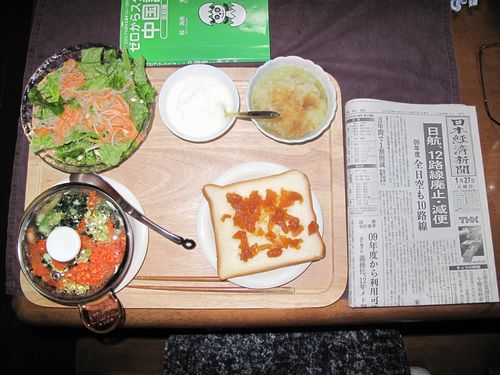 今朝の食事（1月27日）