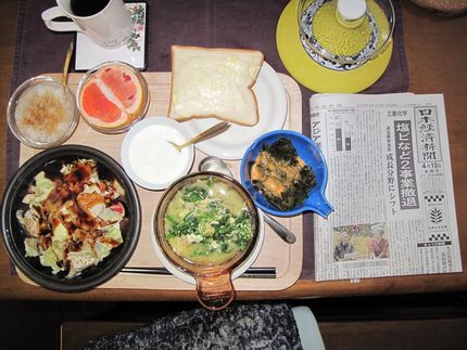 今朝の食事（4月10日）