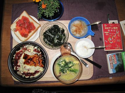 今朝の食事（５月７日）：新聞は...