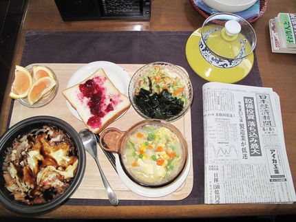 今朝の食事（6月8日）