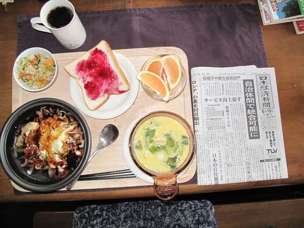 今朝の食事（6月10日）