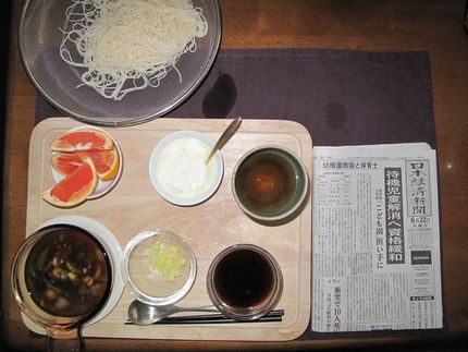 今朝の食事（6月22日）