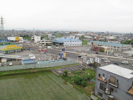 階段から見える景色