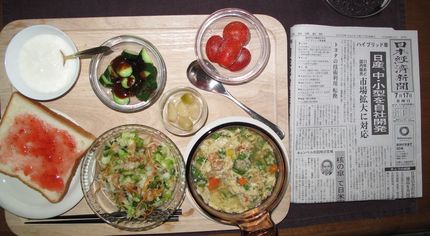 今朝の朝食（7月17日）