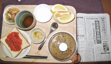 今朝の食事（7月28日）