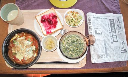 今朝の食事（8月3日）